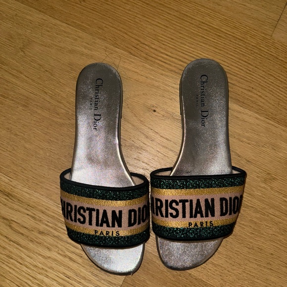 Dior Women’s Dway Embroidered Slides - Picture 3 of 4